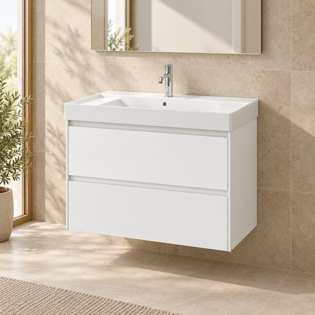 Roca Ona Unik 800mm Two-Drawer Basin Vanity Unit – 5 Colour Options