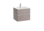 Roca The Gap 550mm Wall-Hung 2 Drawer Vanity Unit with Basin & Waste