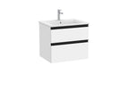Roca The Gap 550mm Wall-Hung 2 Drawer Vanity Unit with Basin & Waste