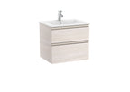 Roca The Gap 550mm Wall-Hung 2 Drawer Vanity Unit with Basin & Waste