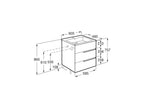 Roca Victoria-N 600mm 3 Drawer Wall-Hung Vanity Unit with Basin