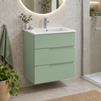 Roca Victoria-N 600mm 3 Drawer Wall-Hung Vanity Unit with Basin