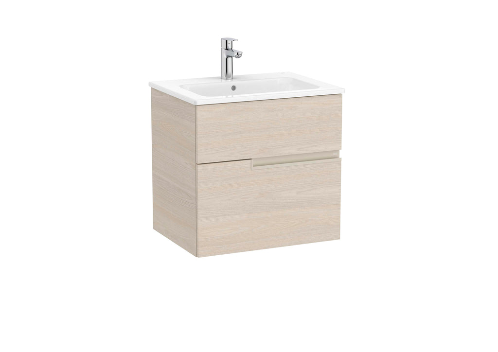 Roca Victoria-N 600mm 2 Drawer Wall-Hung Vanity Unit with Basin