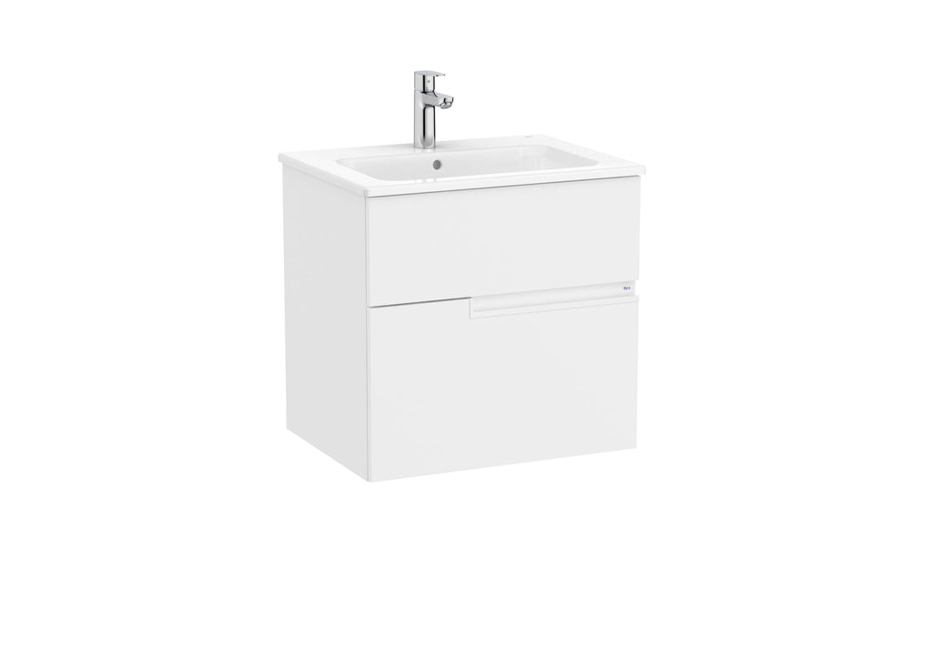 Roca Victoria-N 600mm 2 Drawer Wall-Hung Vanity Unit with Basin