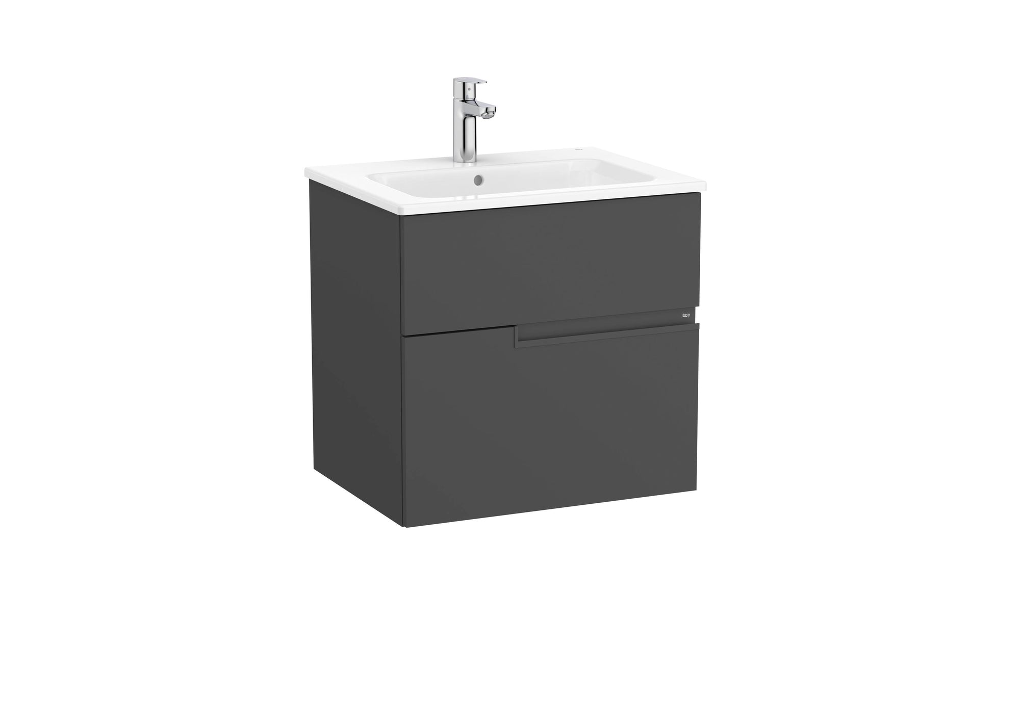 Roca Victoria-N 600mm 2 Drawer Wall-Hung Vanity Unit with Basin