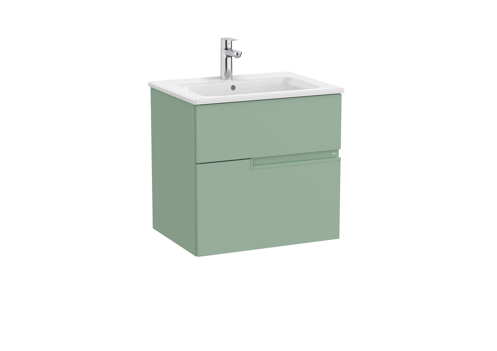 Roca Victoria-N 600mm 2 Drawer Wall-Hung Vanity Unit with Basin