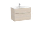 Roca Victoria-N 800mm 2 Drawer Wall-Hung Vanity Unit with Basin