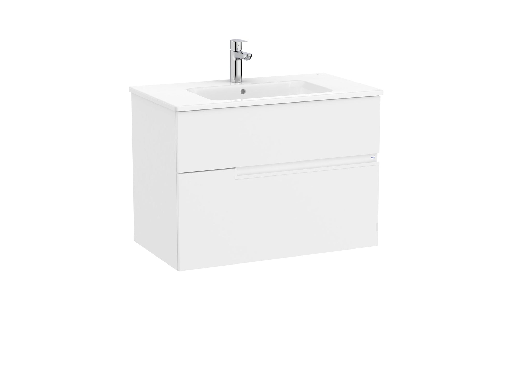 Roca Victoria-N 800mm 2 Drawer Wall-Hung Vanity Unit with Basin