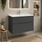 Roca Victoria-N 800mm 2 Drawer Wall-Hung Vanity Unit with Basin