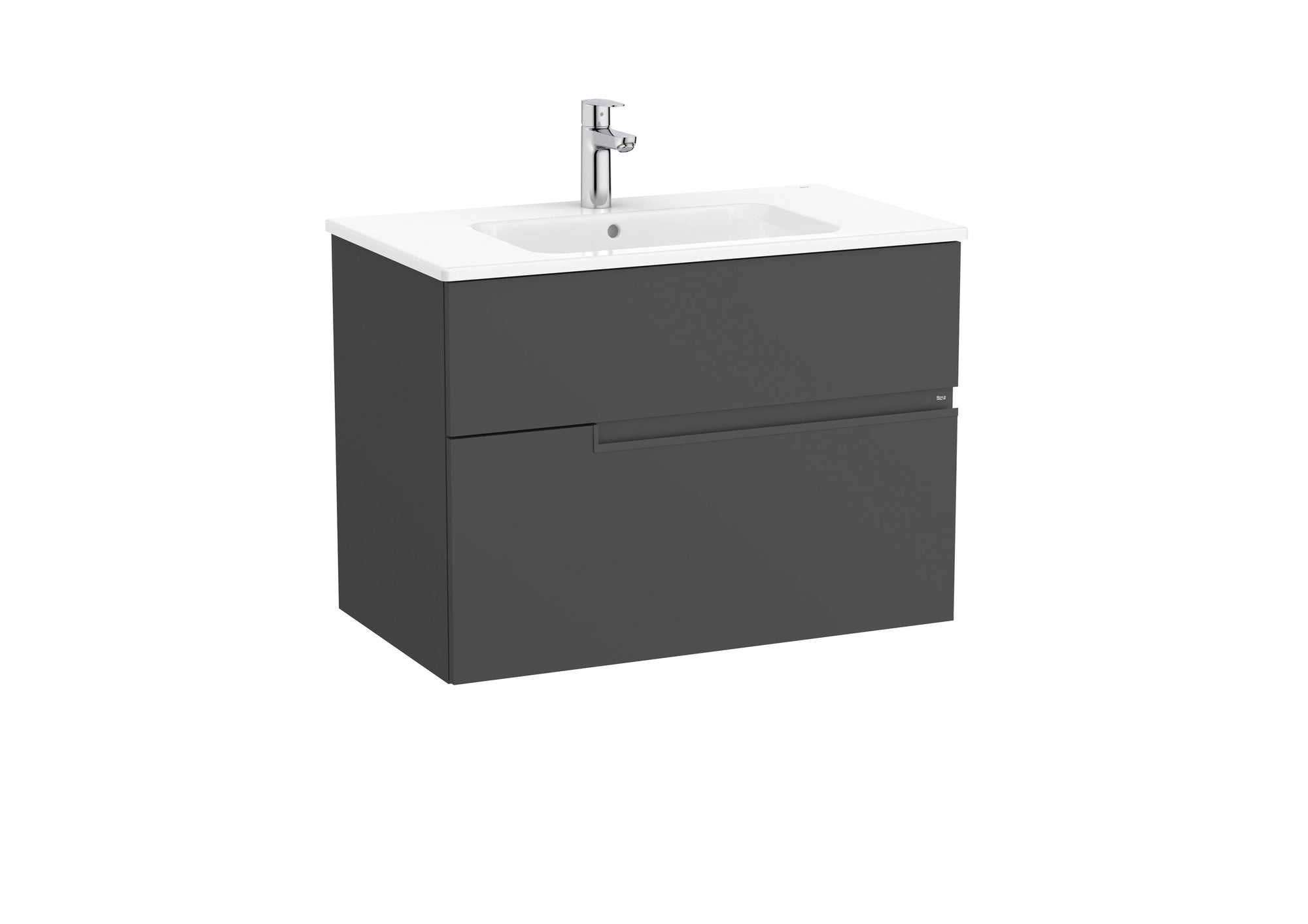 Roca Victoria-N 800mm 2 Drawer Wall-Hung Vanity Unit with Basin