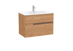Roca Victoria-N 800mm 2 Drawer Wall-Hung Vanity Unit with Basin
