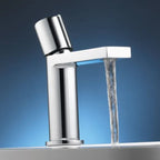 Roma Chrome Monobloc Basin Mixer Tap with Waste