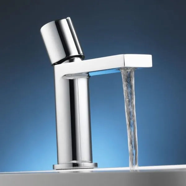Roma Chrome Monobloc Basin Mixer Tap with Waste