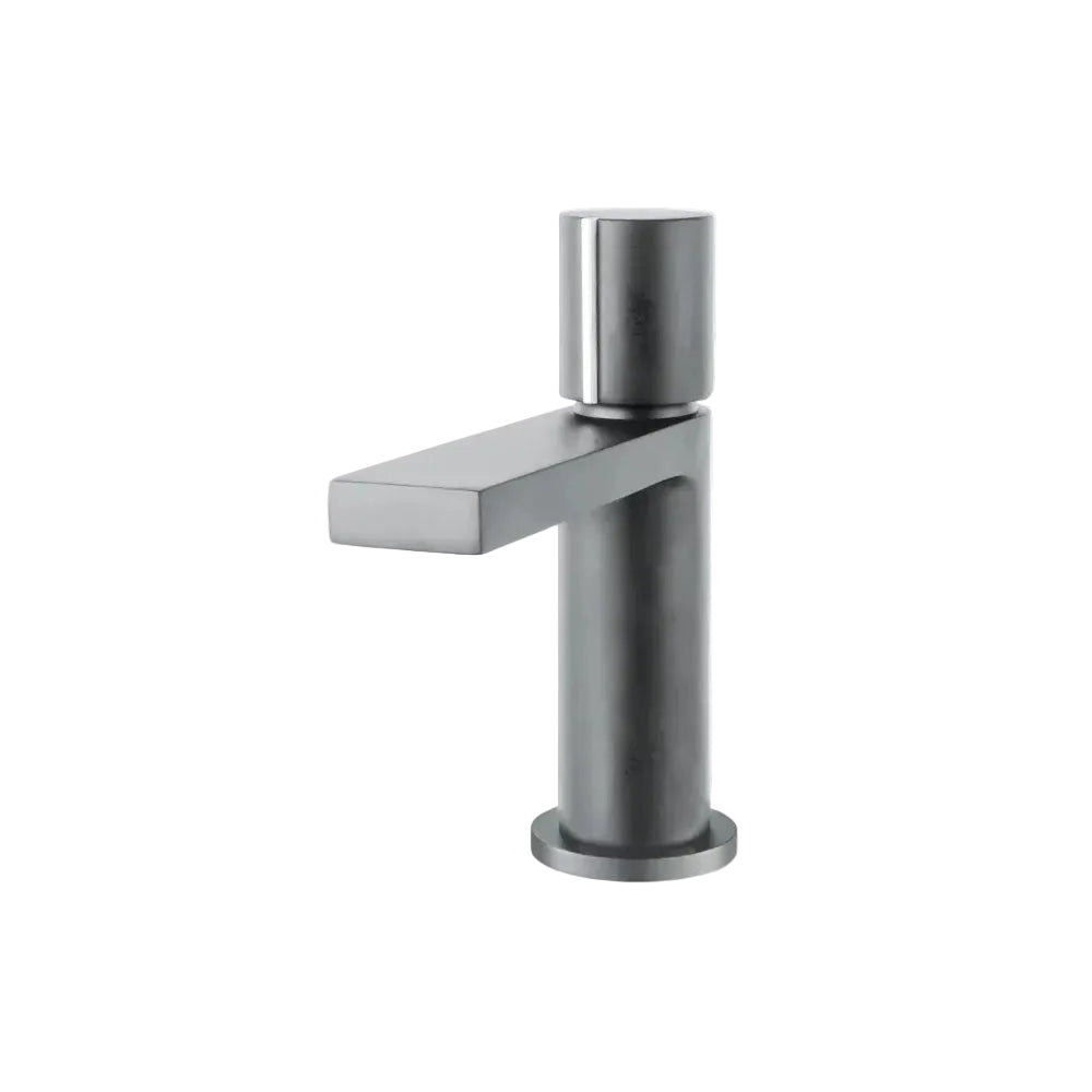 Roma Matt Grey Mini Monobloc Basin Tap with Waste