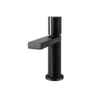 Roma Matt Black Mini Monobloc Basin Tap with Waste