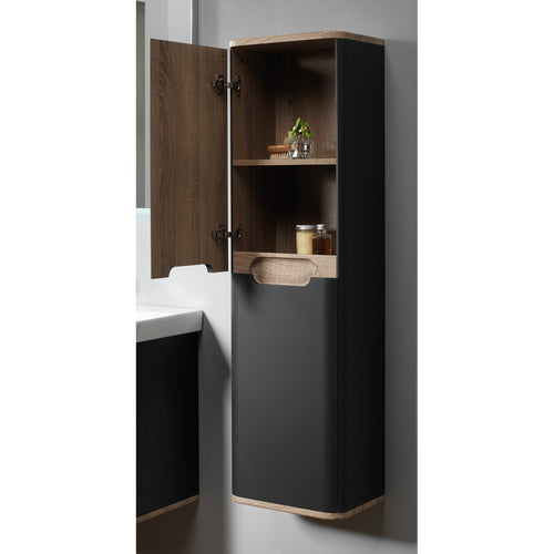 Roma 35 2-Door Wall-Hung Reversible Column - Graphite