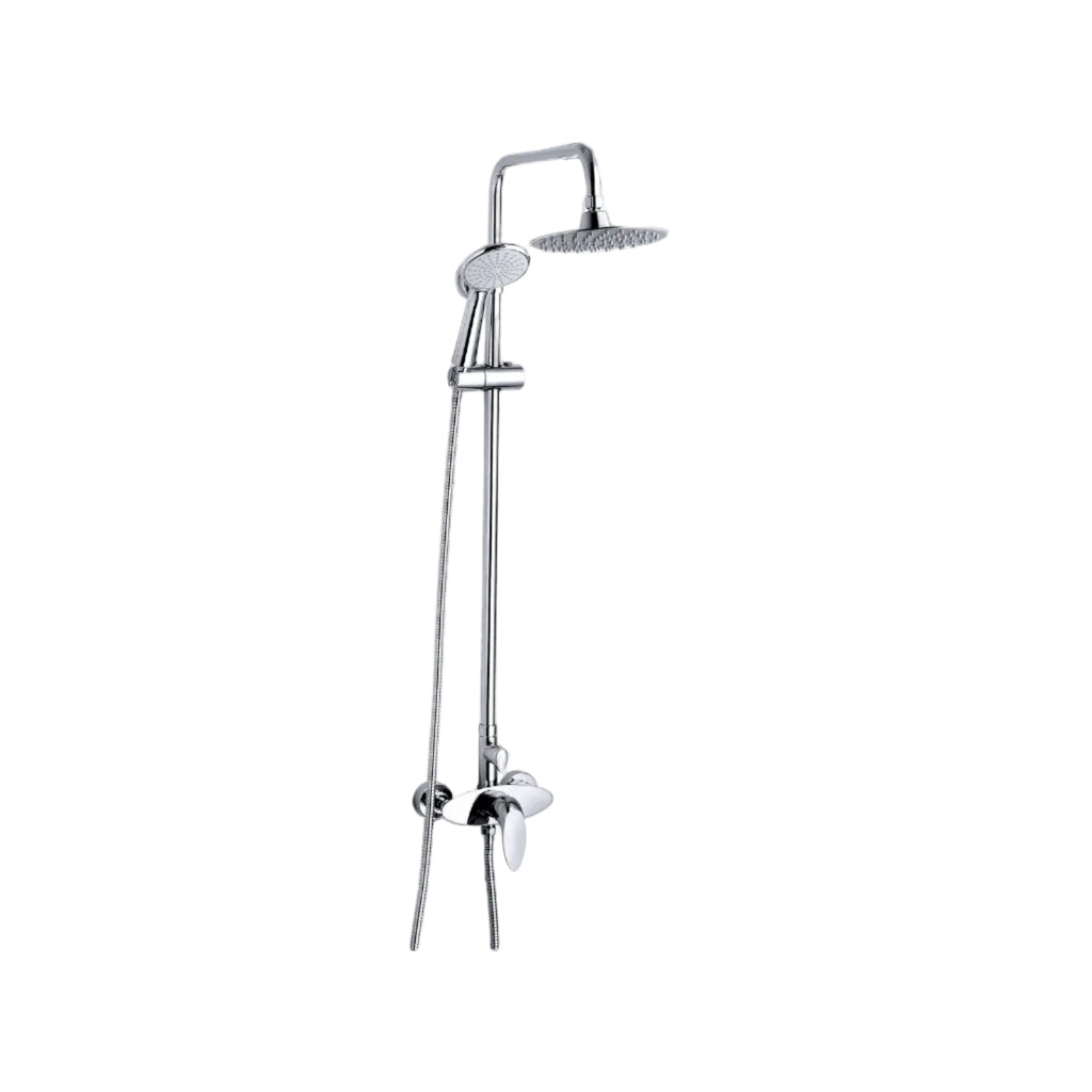 Alaska Exposed Manual Shower & Riser Kit – Chrome