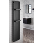 Salerno 1200 x 542mm Vertical Designer Towel Rail