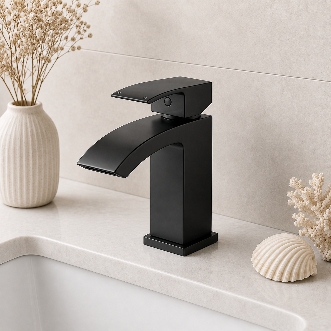 Salomon Mono Basin Mixer Tap – Chrome or Matt Black