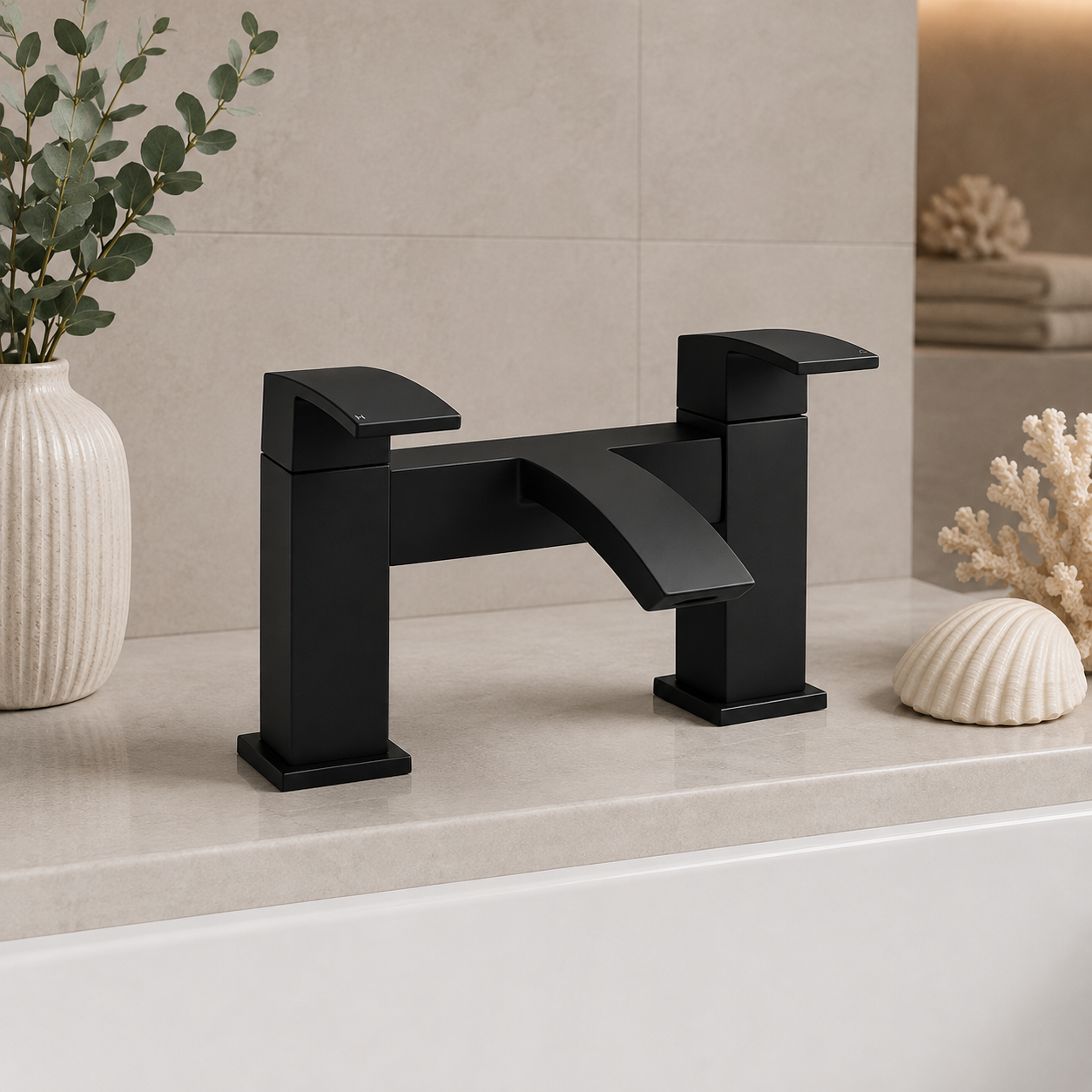 Salomon Bath Filler Tap | Chrome or Matt Black