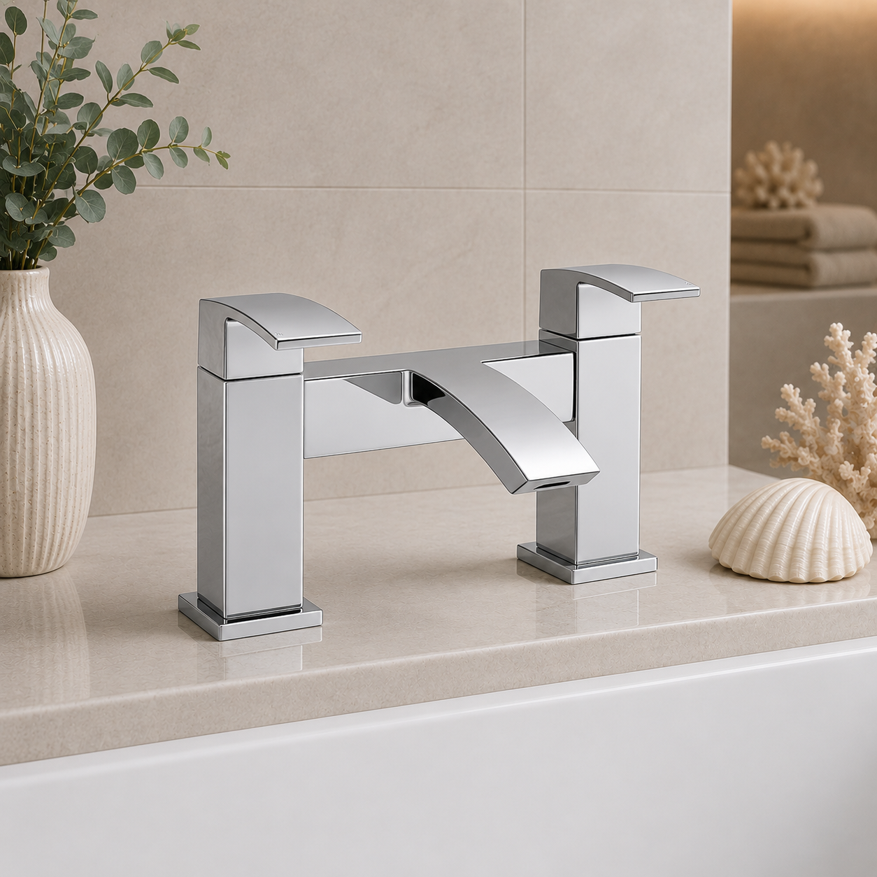 Salomon Bath Filler Tap | Chrome or Matt Black