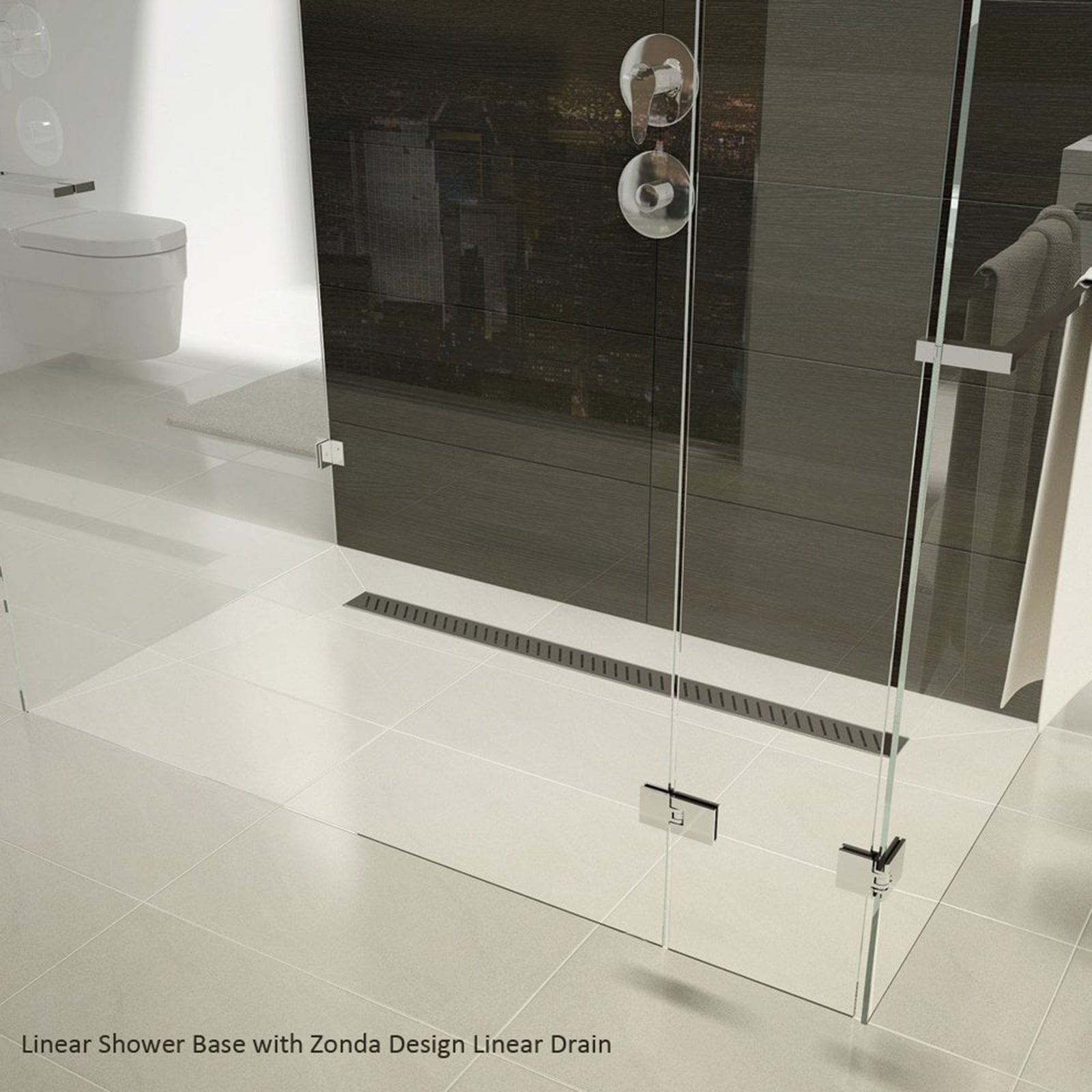Ascent Linear Drain Wetroom Tray - 1200 x 800mm