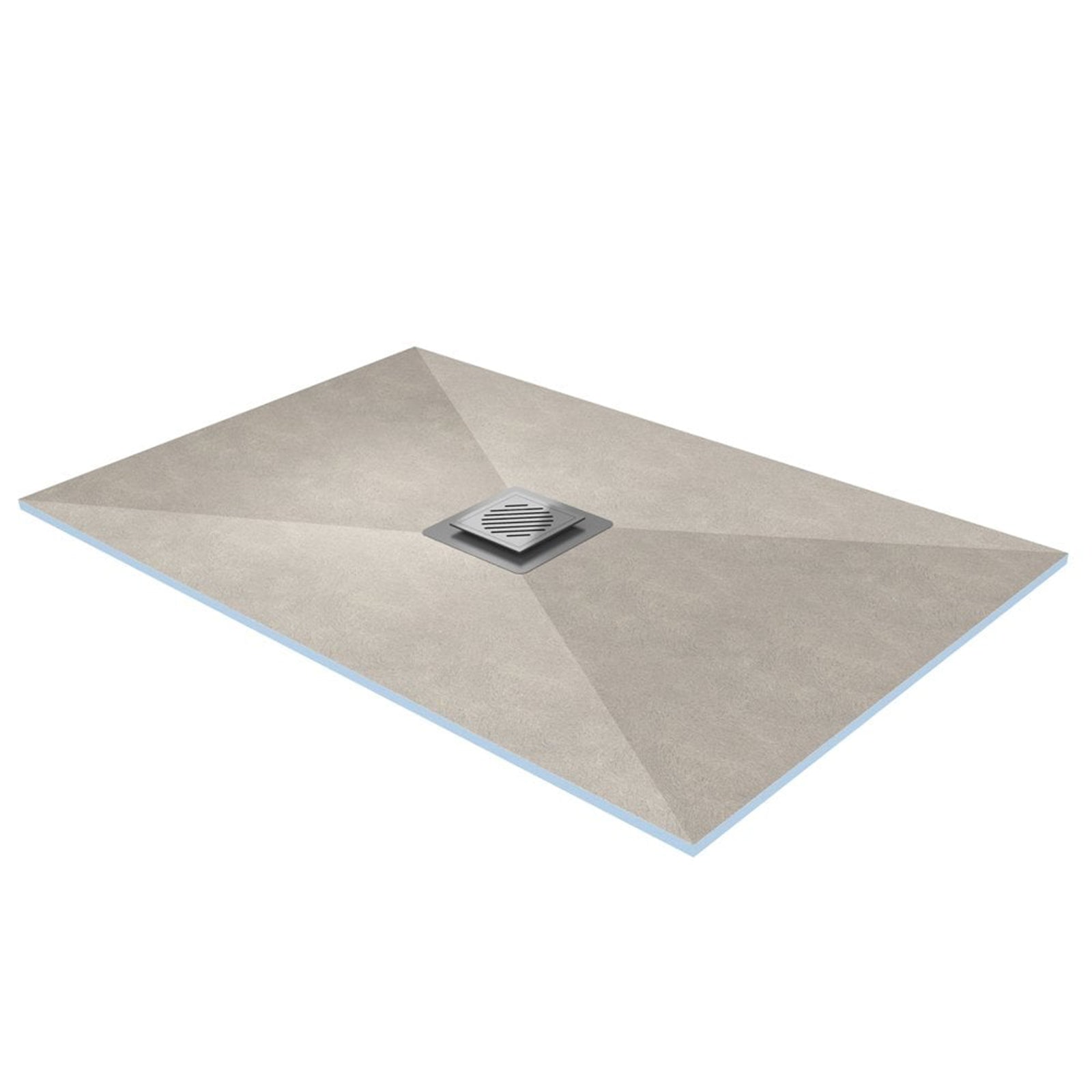 Ascent Square Drain Rectangular Wetroom Tray - 1400 x 900mm