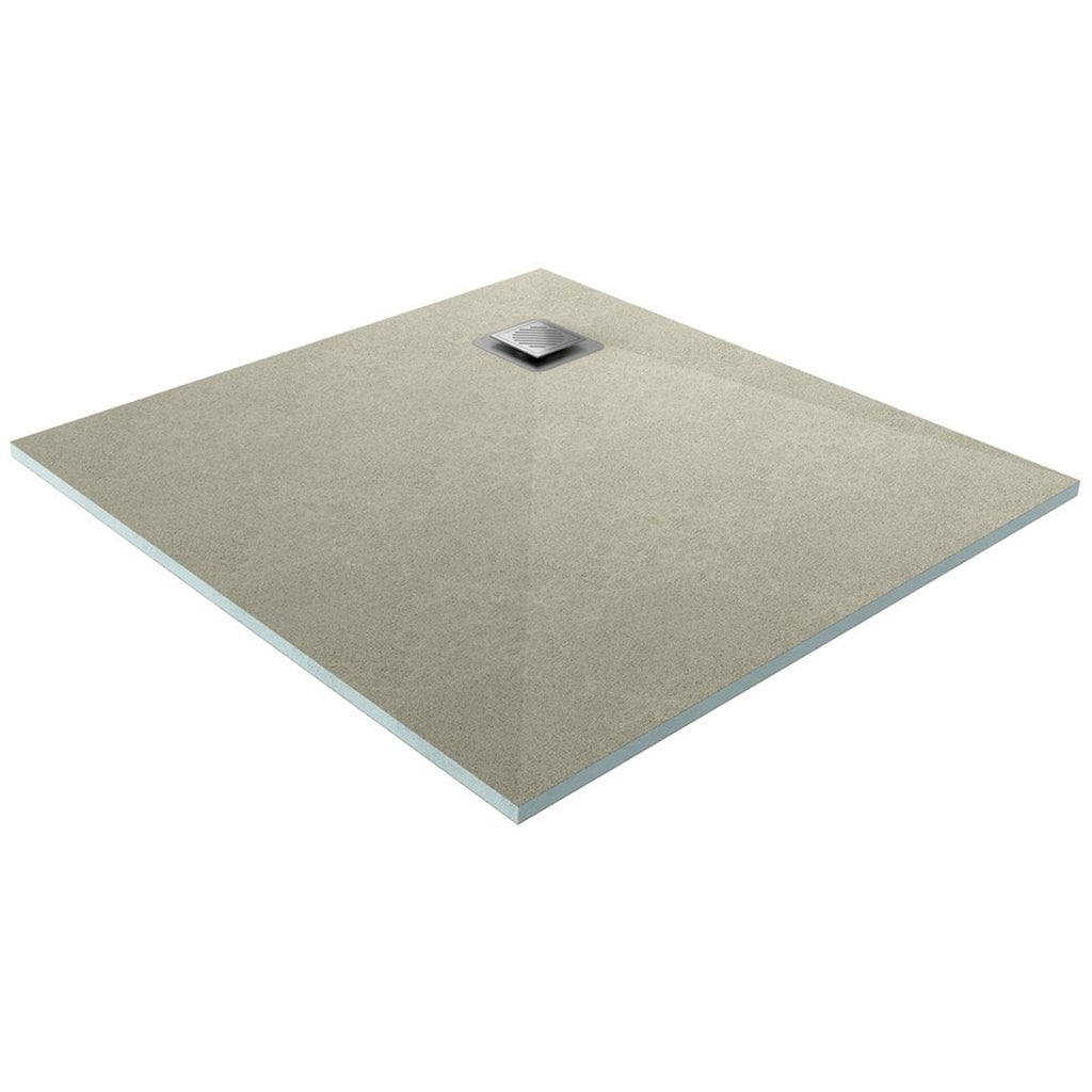 Ascent Square Drain Wetroom Tray - 800 x 800mm