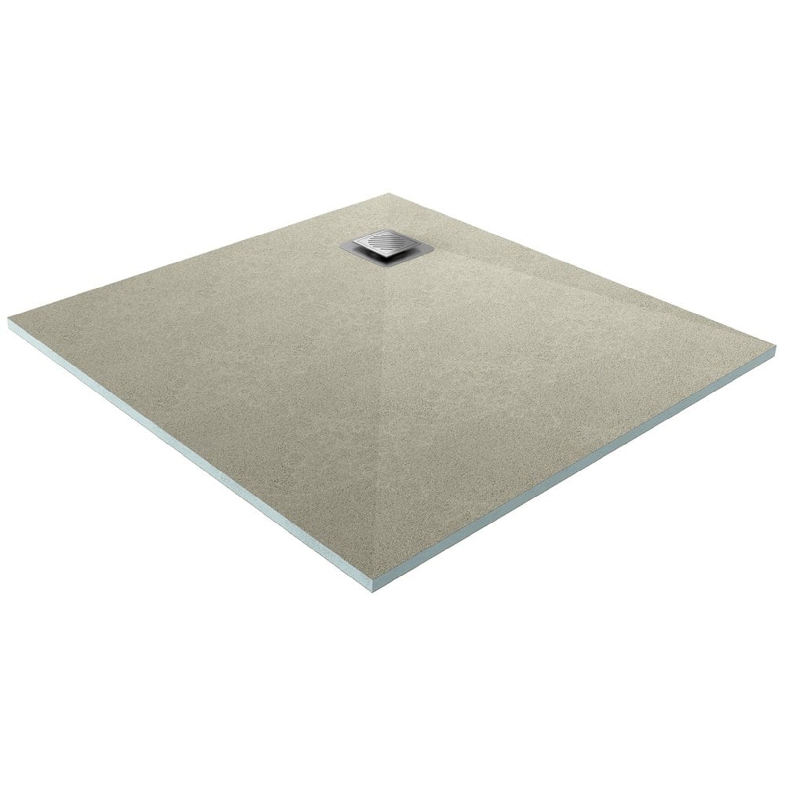 Ascent Square Drain Wetroom Tray - 800 x 800mm
