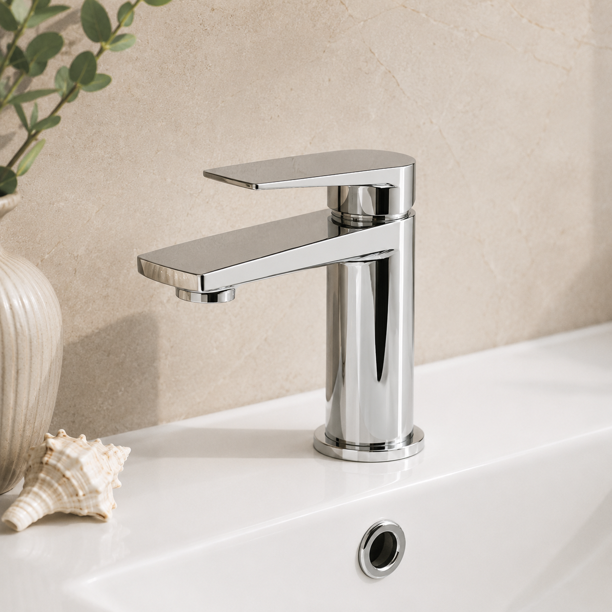 Scotney Mono Basin Mixer with Click-Clack Waste – Chrome