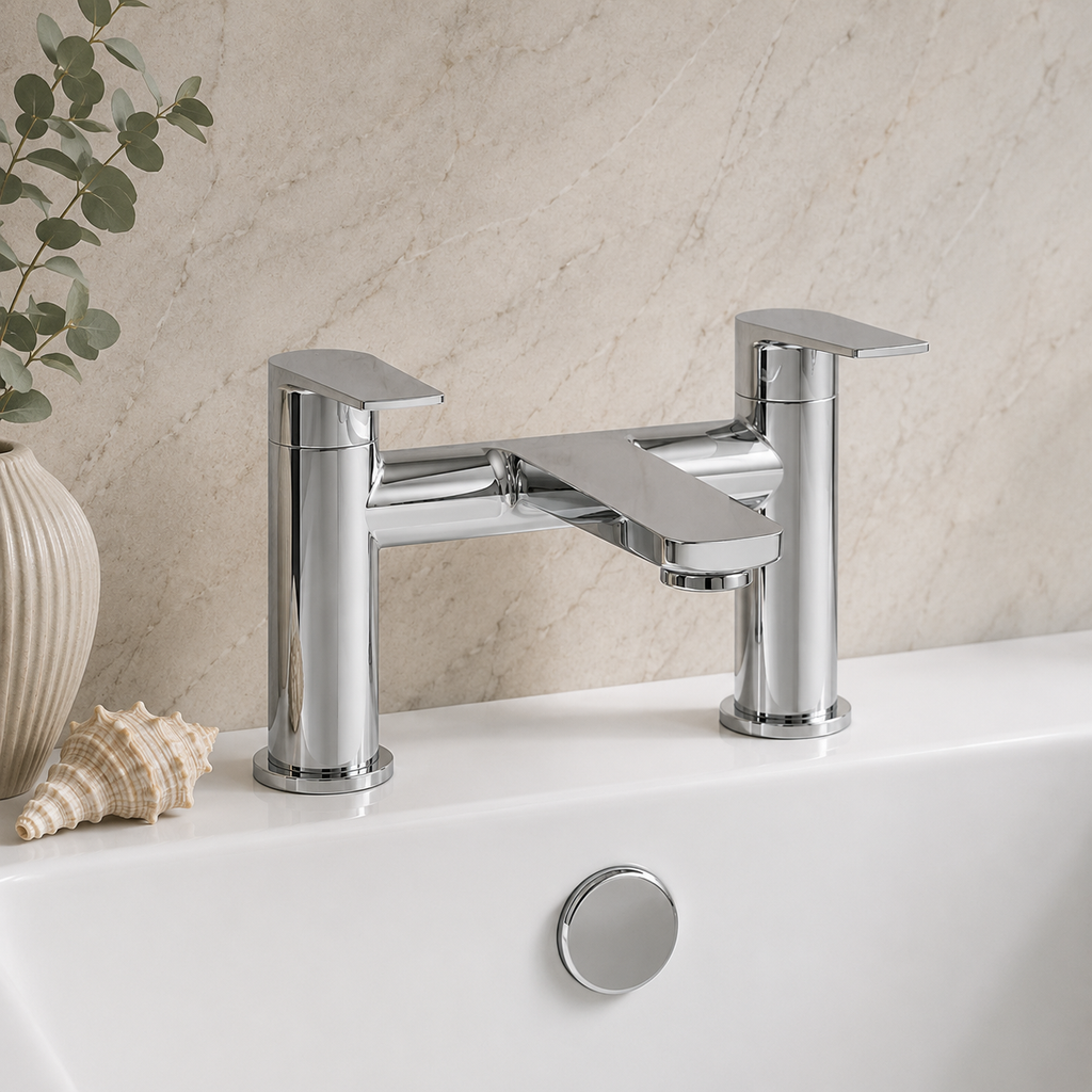 Scotney Deck Mounted Bath Filler – Chrome
