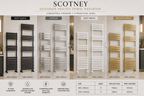 Scotney Designer Heated Towel Radiator – Steel | Multiple Sizes & Finishes