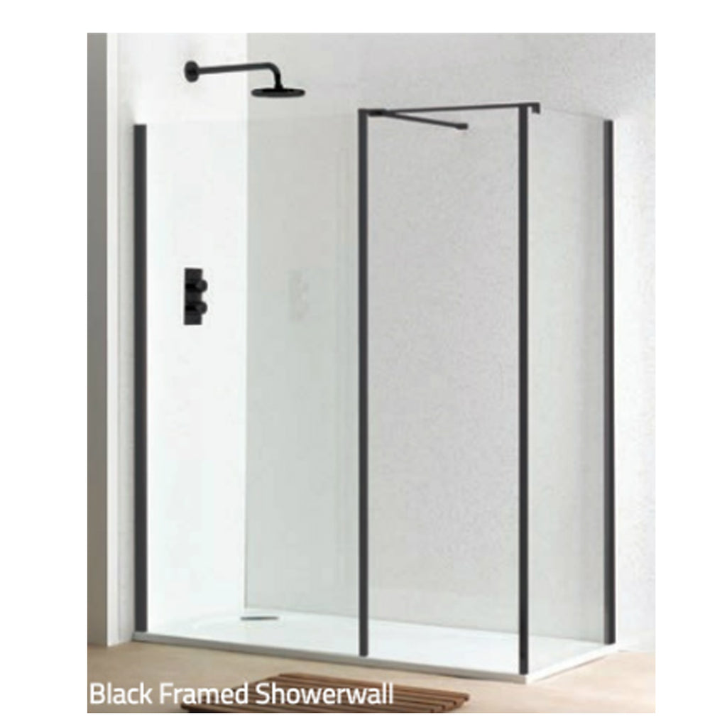 Classic Nouveau Showerwall - Silver or Matt Black