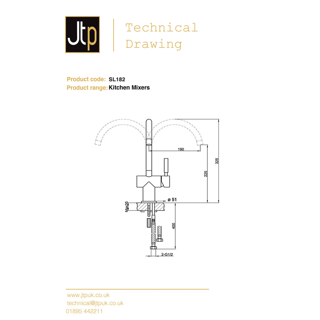 Sleek Side Lever Kitchen Sink Mixer