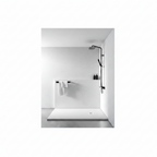 Oh My Shower Slate Square Mineral Composite Shower Tray with McAlpine Waste