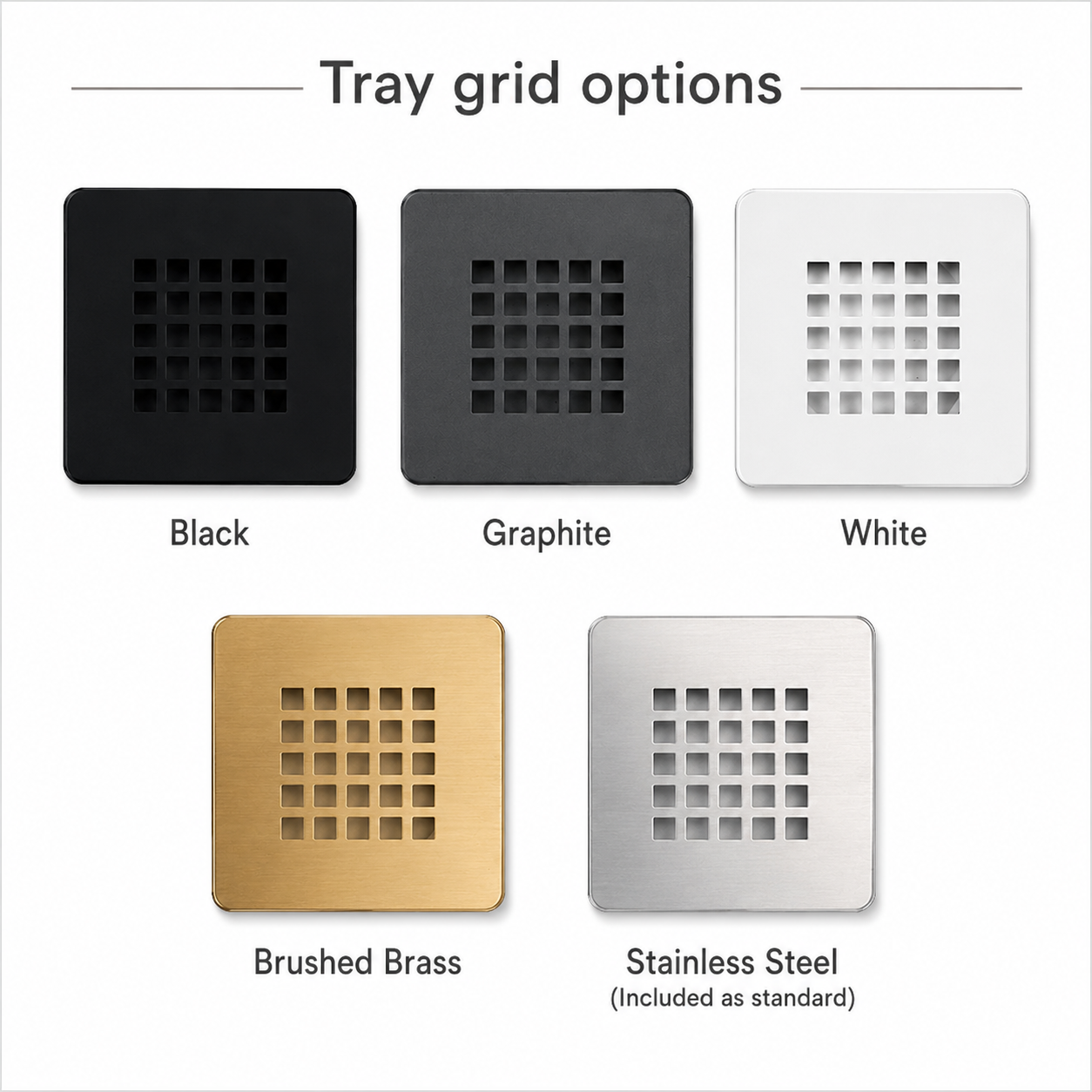 SlateForme White Rectangular Shower Tray – 25 Sizes
