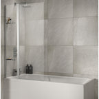 Sommer Extended Square Bath Screen with Fixed Panel