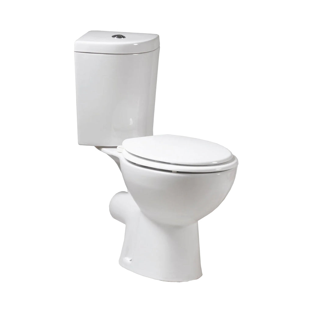 Solo Close Coupled Corner Pan and Soft Close Seat