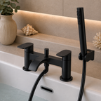 Speldhurst Deck Mounted Bath Shower Mixer – Chrome, Matt Black or Matt Brushed Brass