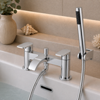 Speldhurst Deck Mounted Bath Shower Mixer – Chrome, Matt Black or Matt Brushed Brass