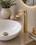 Speldhurst Tall Basin Mixer Tap – Chrome, Matt Black or Matt Brushed Brass