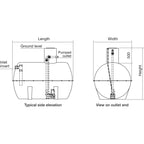 AT2800 Horizontal Single Pump Station 2800L Storage
