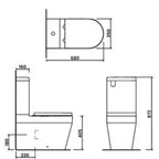 Britton Stadium Close Coupled WC