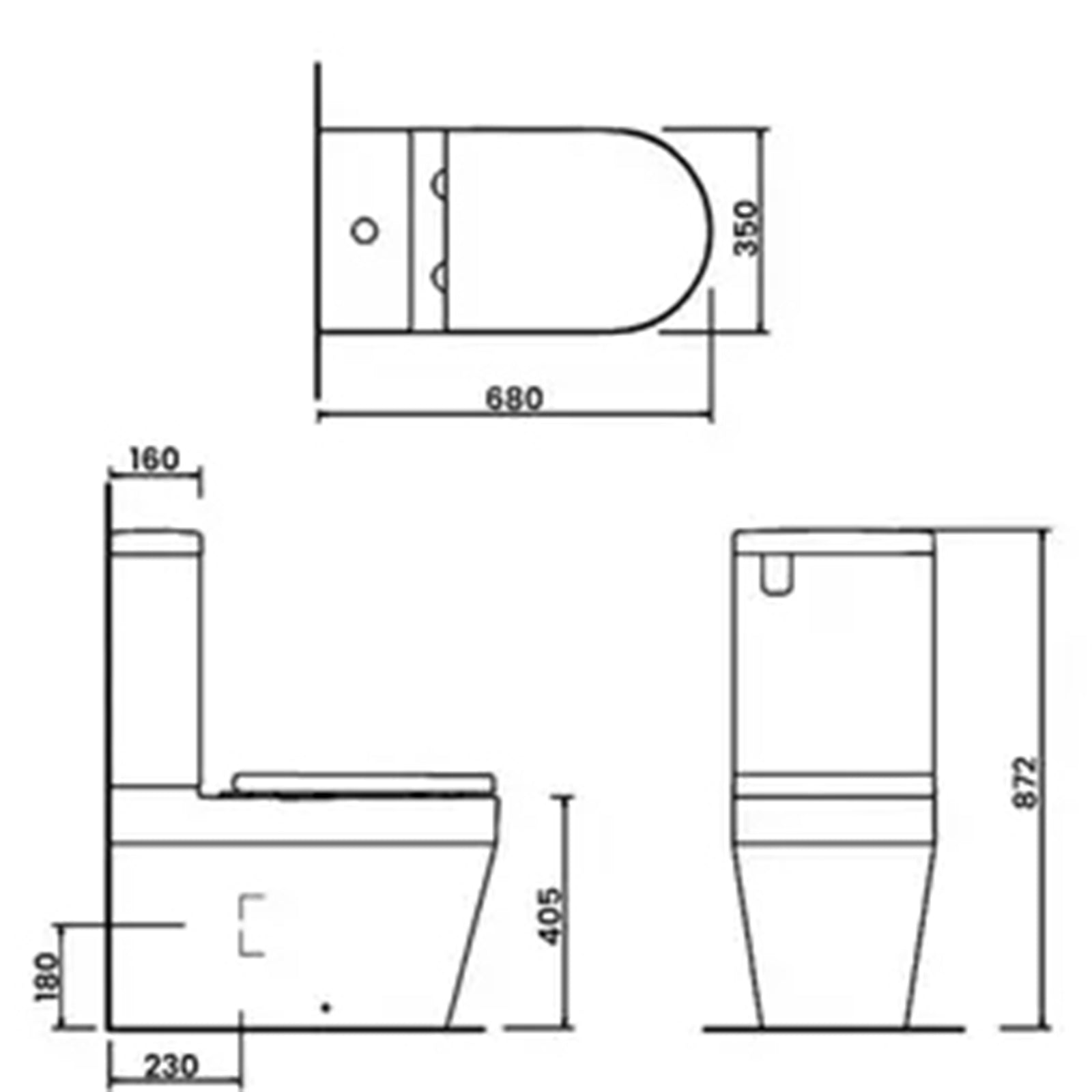 Britton Stadium Close Coupled WC