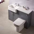 Stamford 1200mm 1-Piece Basin Combination - Platinum Grey