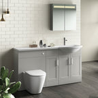 Stamford 1500mm 1-Piece Basin Combination - Pearl Grey
