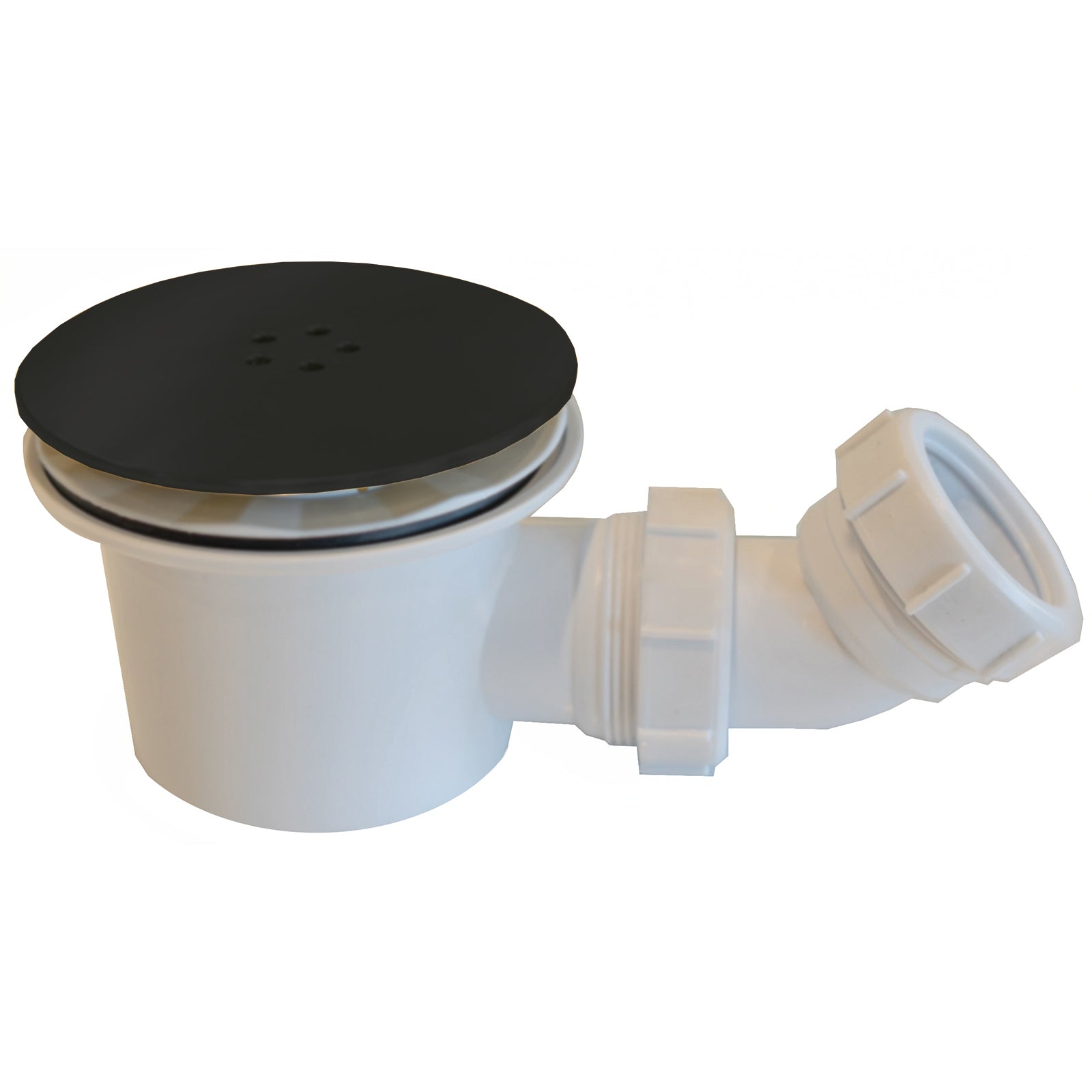 Ascent 90mm Shower Trap & Removable Waste - Black