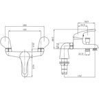 Allbits Rio Bath Shower Mixer