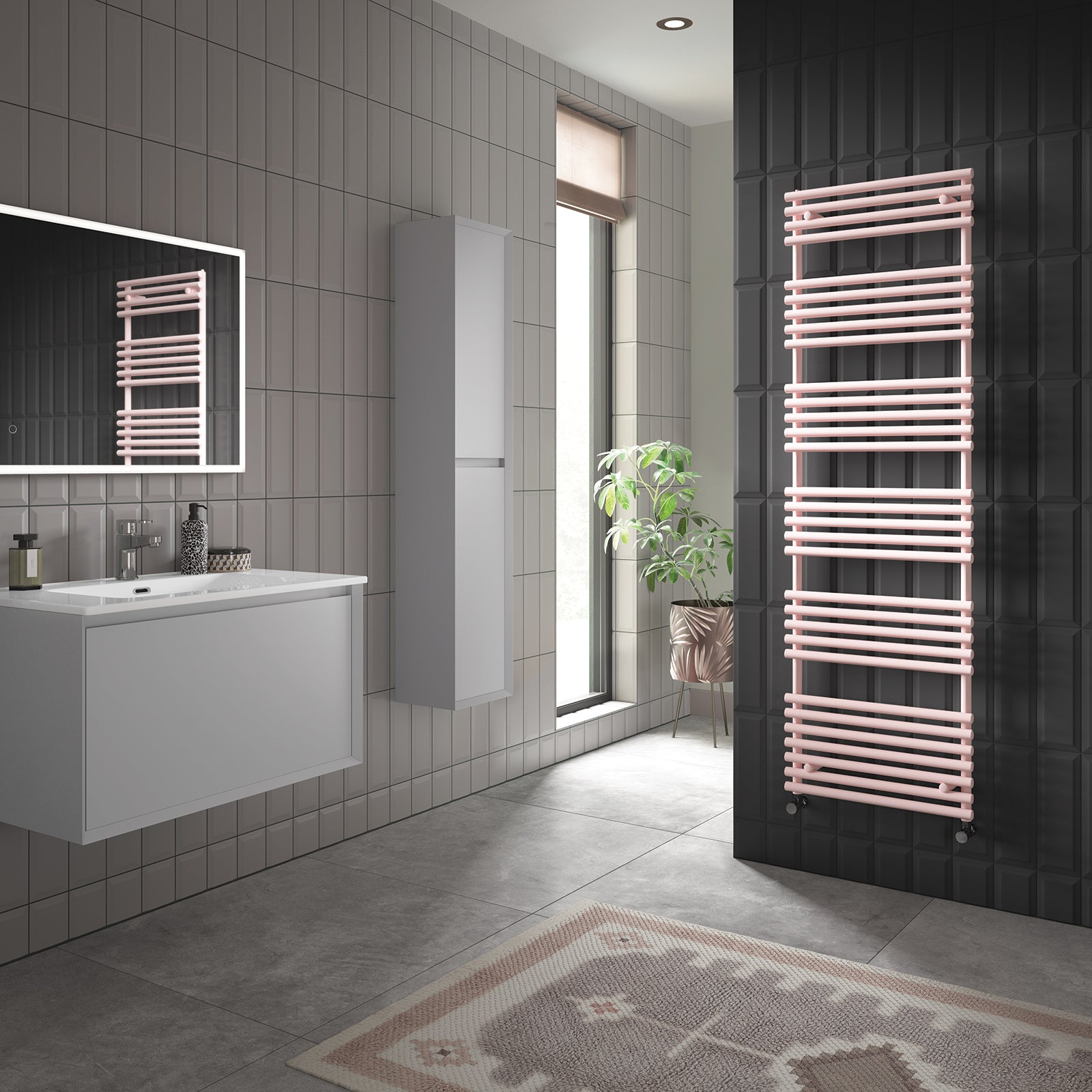 Redroom Blush Pink 1635 x 496mm Radiator