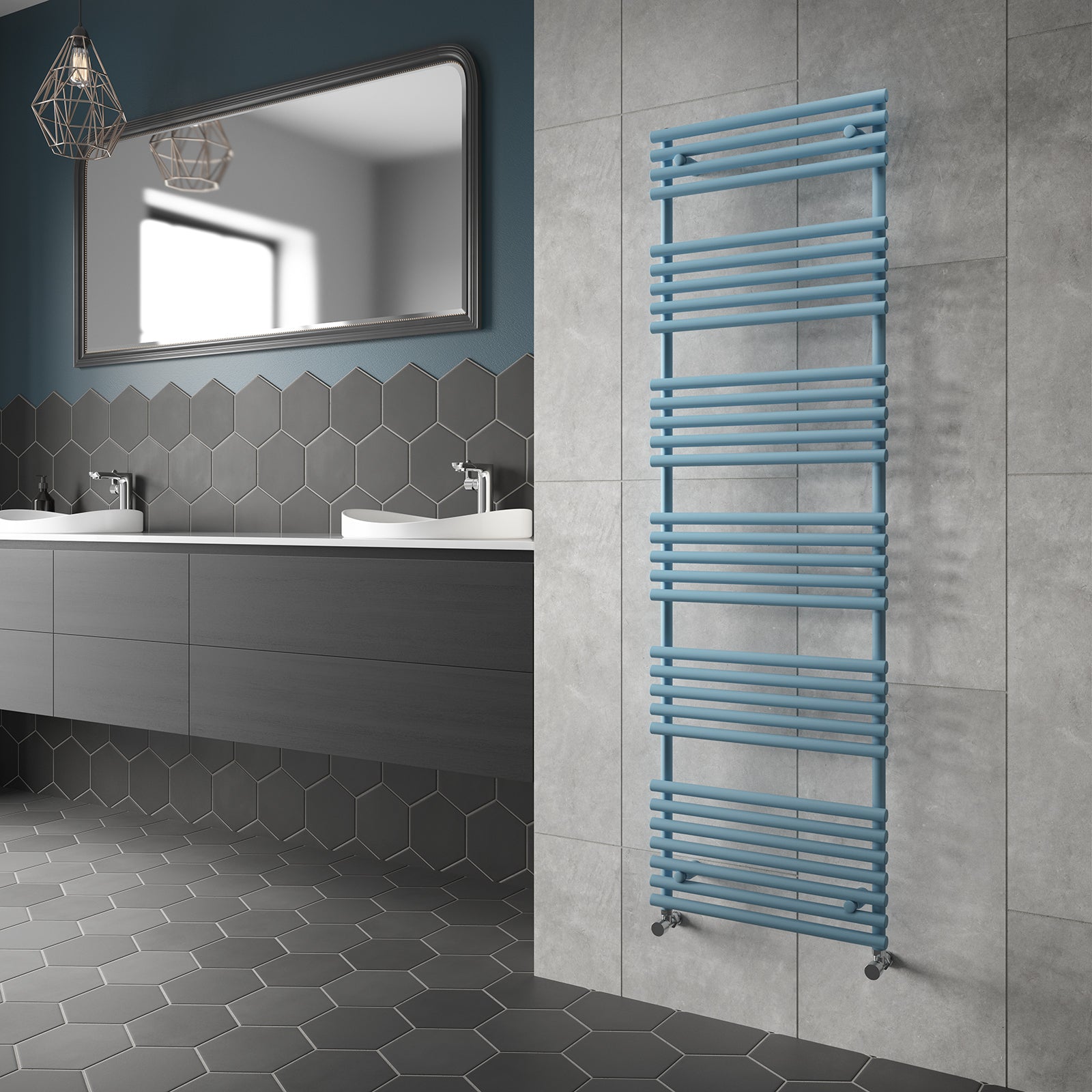 Redroom Pacific Blue 1635 x 496mm Radiator